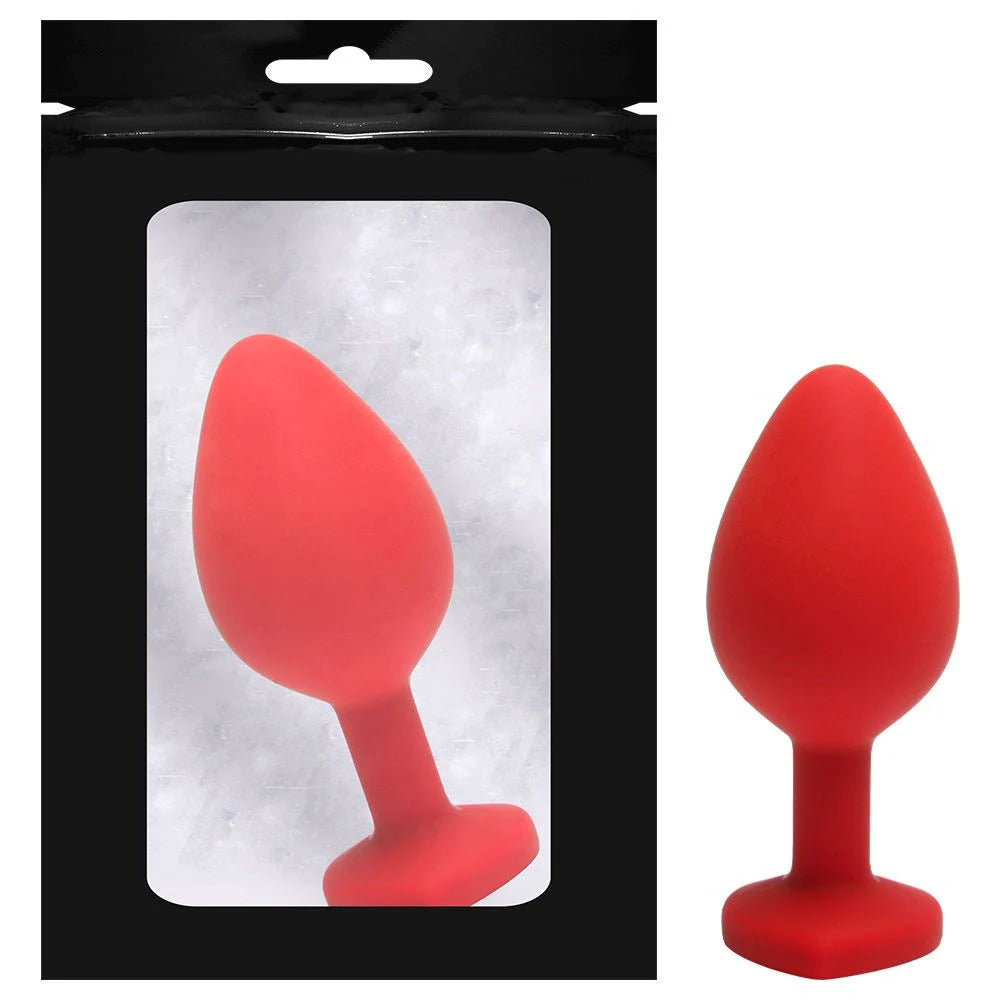 Plug Anal Silicone Coração M Sexy Import