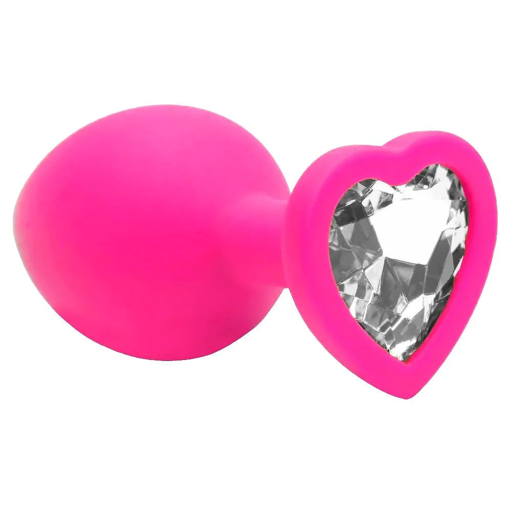 Plug Anal Silicone Coração M Sexy Import