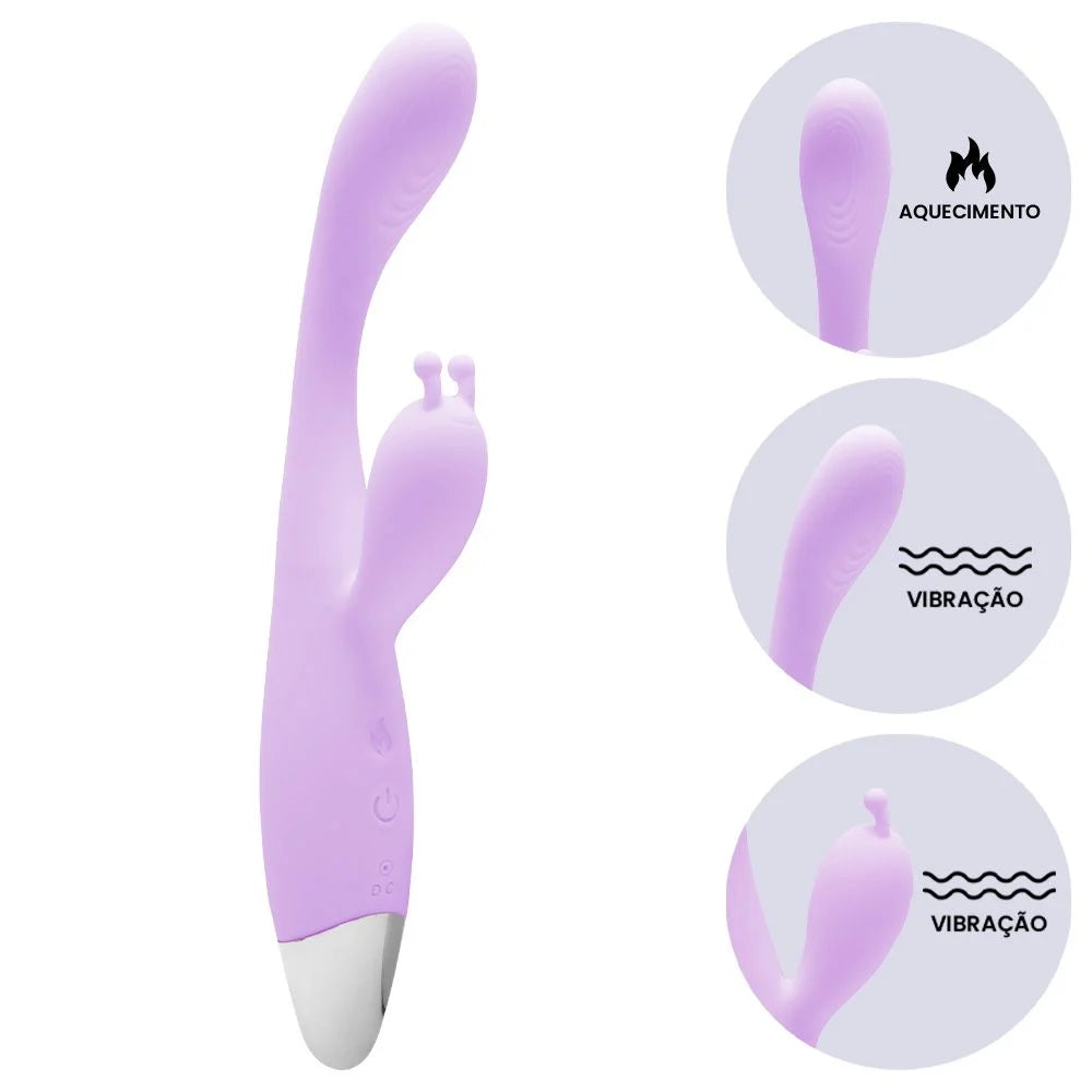 Vibrador Ponto G Clitóris Aquecimento Sexy Import