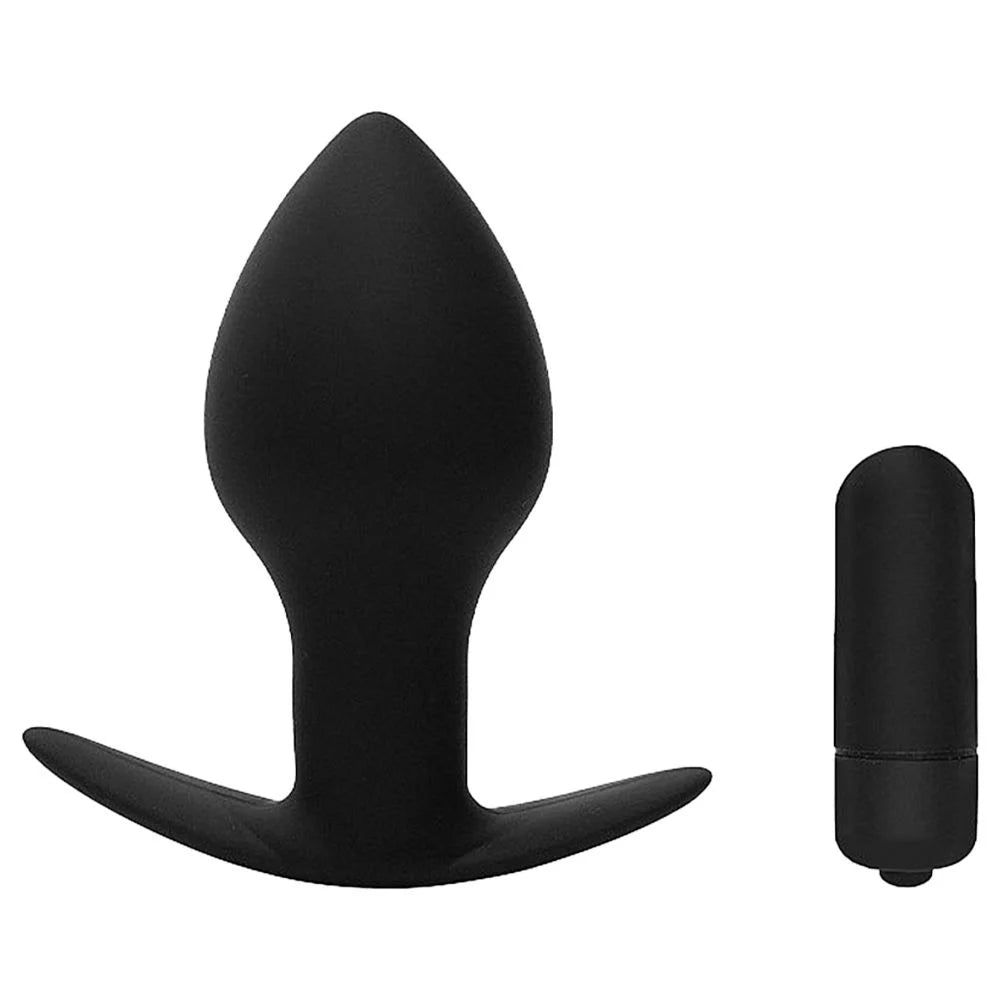 Plug Anal Vibrador Bateria Lr44 8,7 X 4Cm Sexy Import