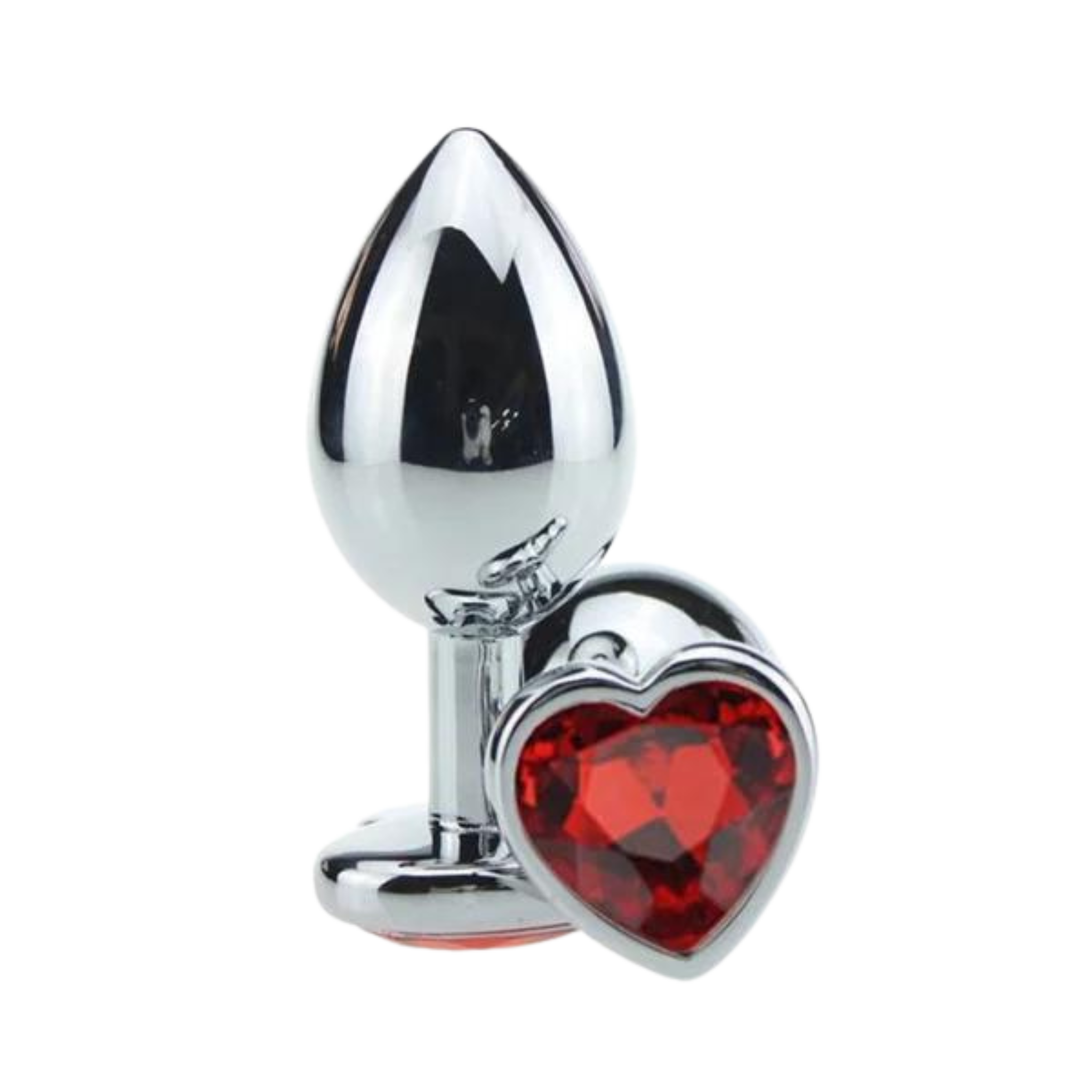 Plug Anal Cônico com Cristal Formato Coração M Sexy Import