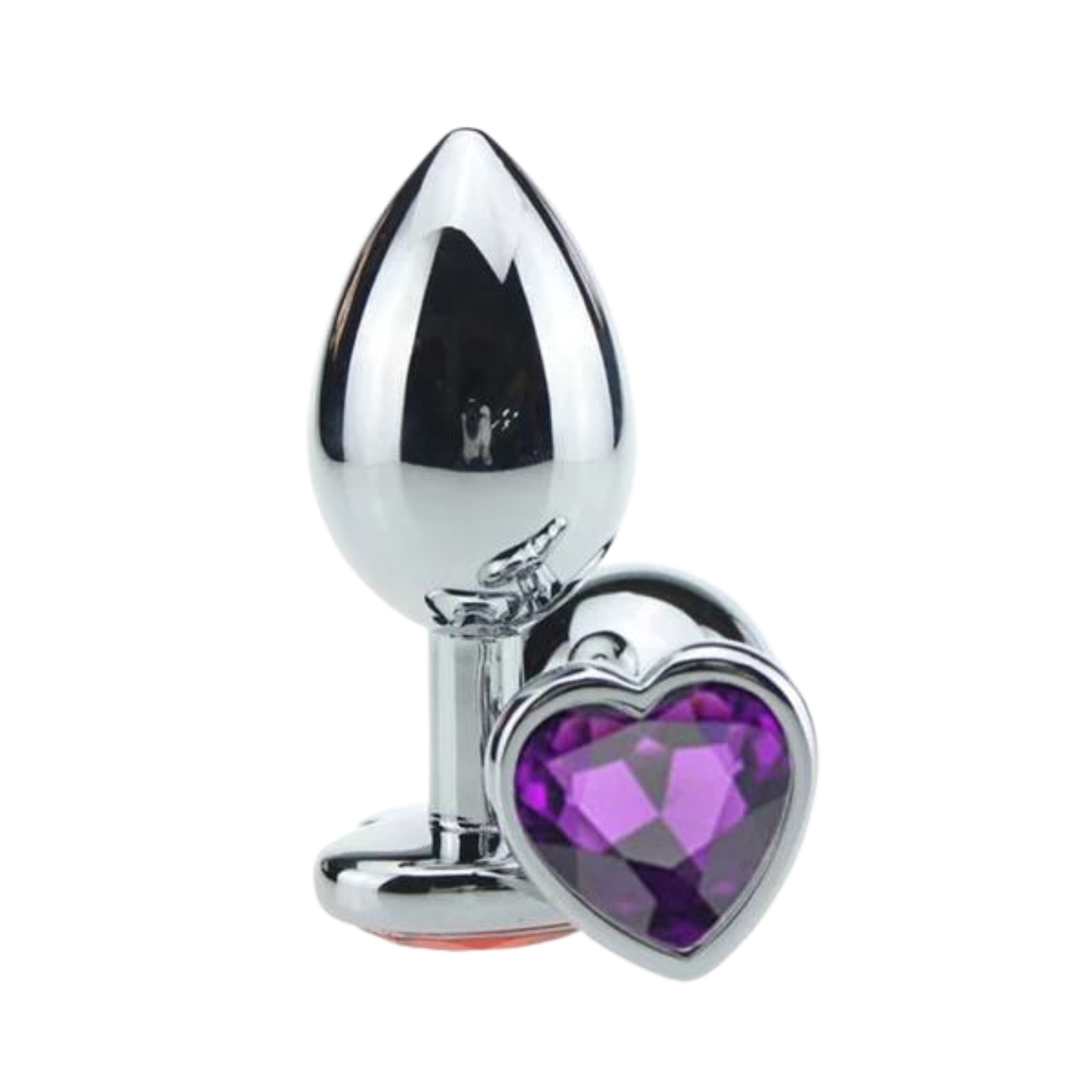 Plug Anal Cônico com Cristal Formato Coração M Sexy Import