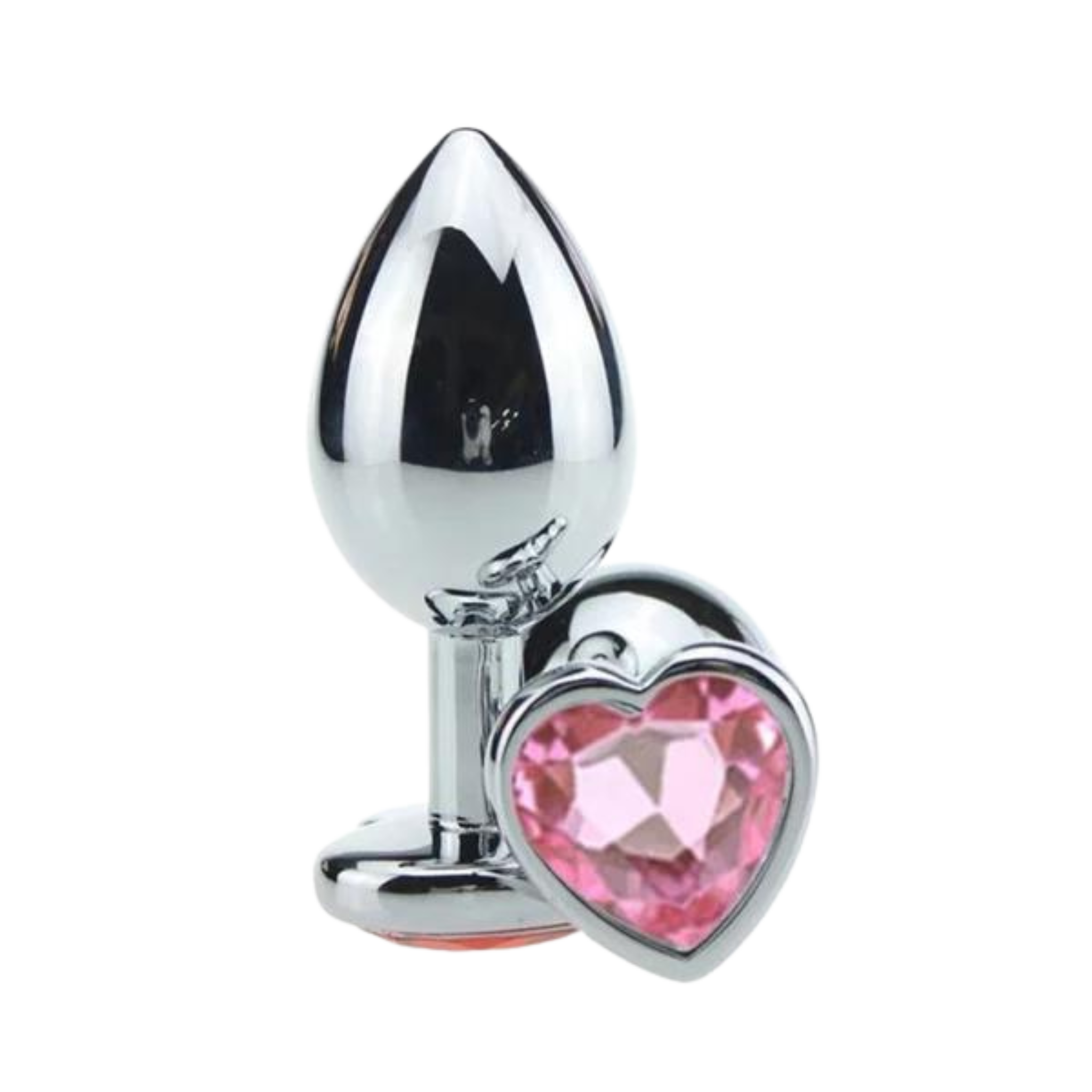 Plug Anal Cônico com Cristal Formato Coração M Sexy Import