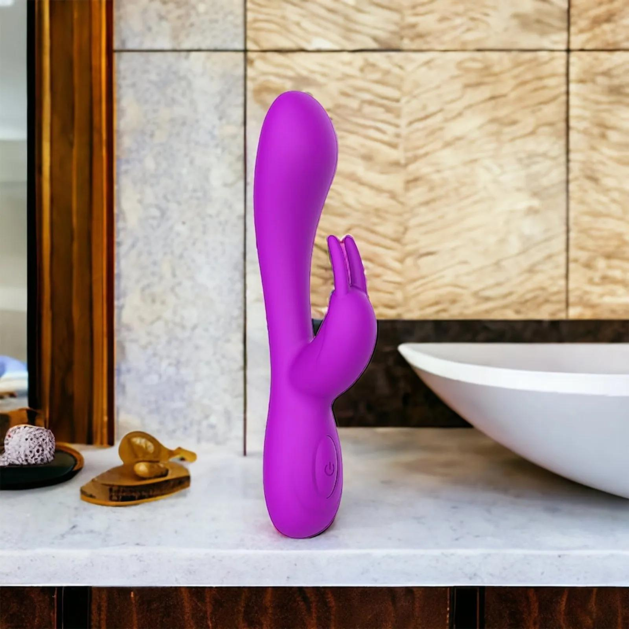 Vibrador Estimulador Ponto G e Clitóris Com Pulsação Interna e Estimulação Clitoriana