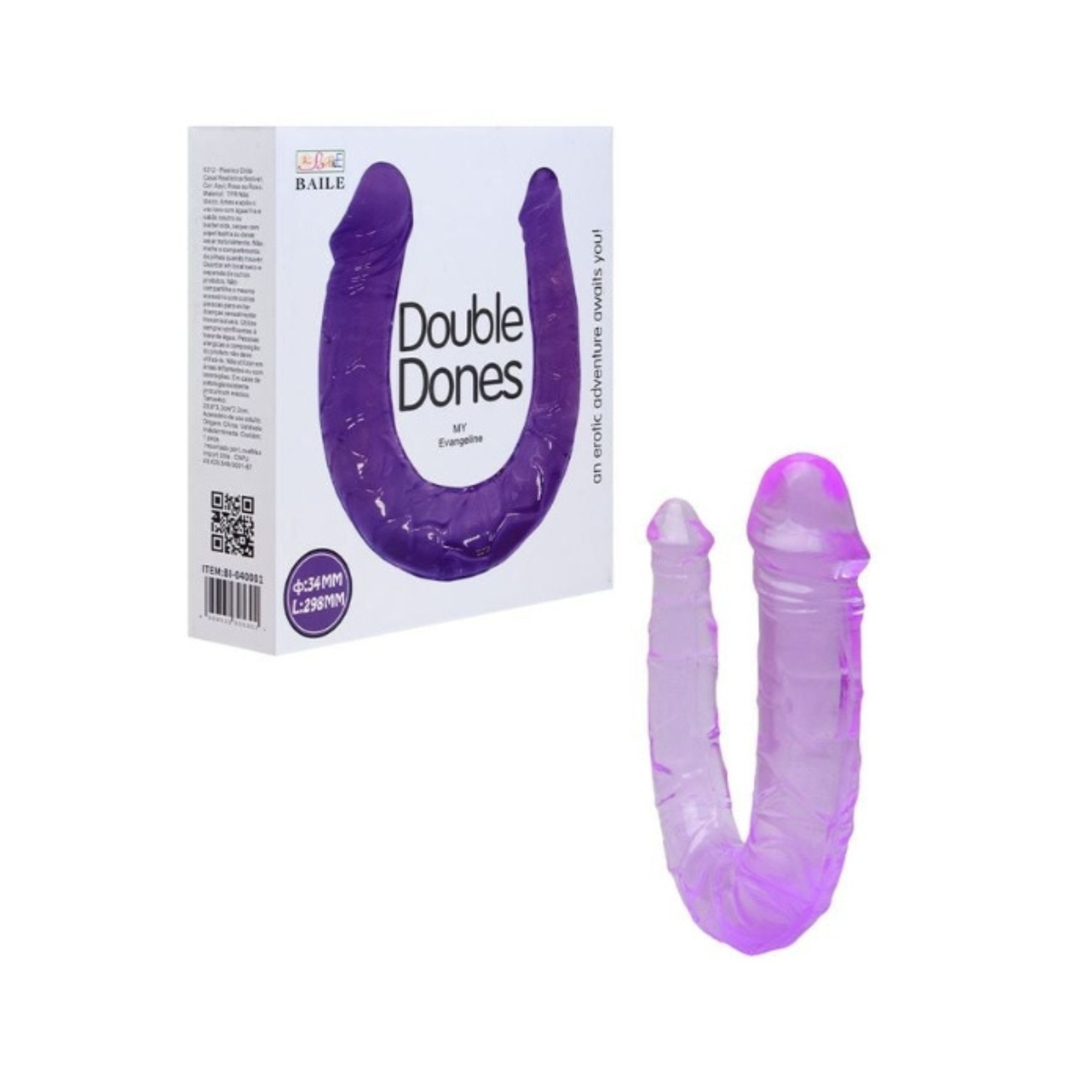 Pênis Dildo Realístico Duplo Sexy Import