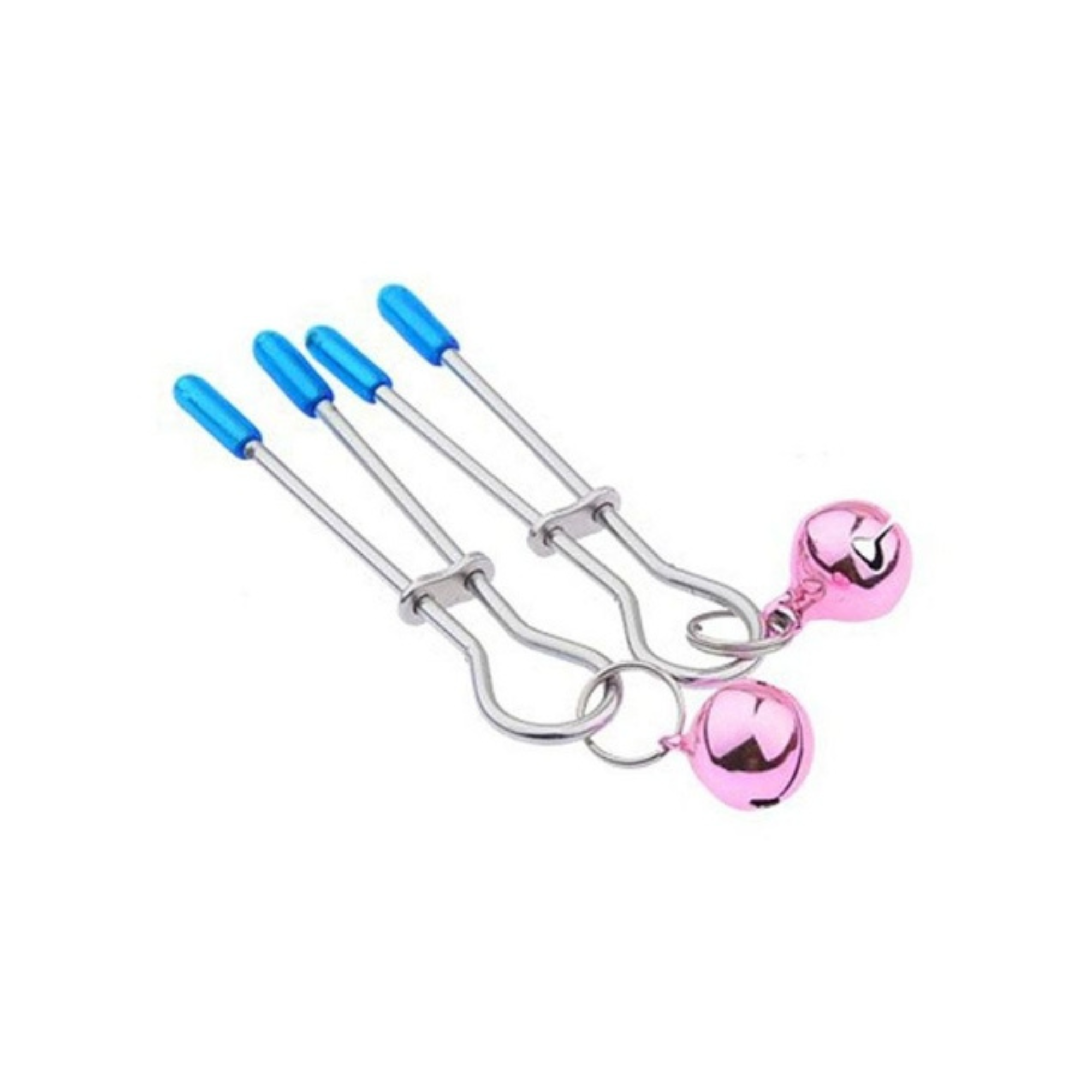 Kit Raposa Bicolor Tiara Grampos Seios Gargantilha Sexy Import