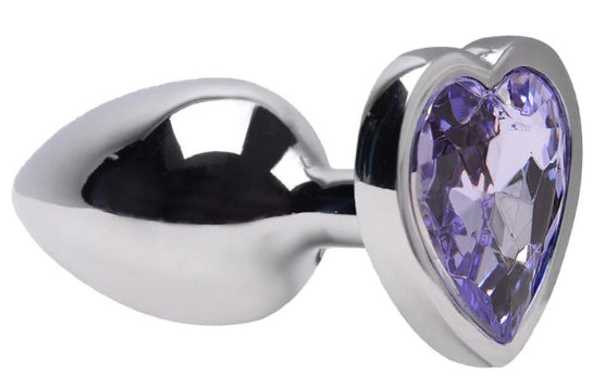 Plug Anal Cônico com Cristal Formato Coração M Sexy Import