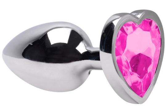 Plug Anal Cônico com Cristal Formato Coração M Sexy Import