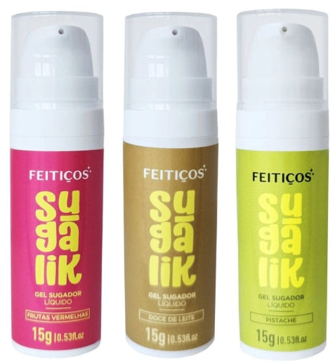 Sugalik Gel Sugador Líquido Beijável 15G Feitiços