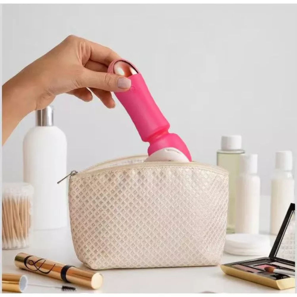 Mini Vibrador Recarregável Massageador corporal Clitóris Varinha Mágica Silicone Textura Estimulado ZDB-PD