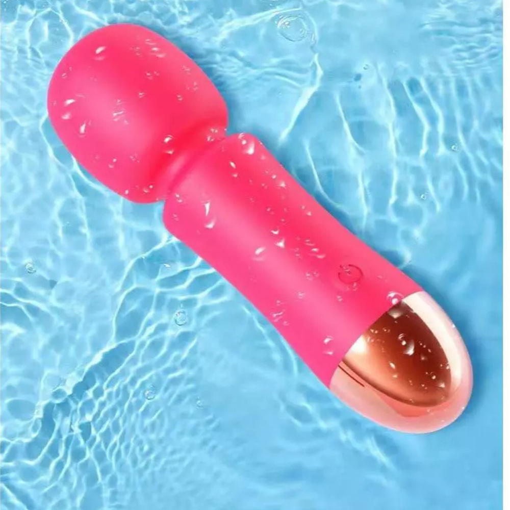 Mini Vibrador Recarregável Massageador corporal Clitóris Varinha Mágica Silicone Textura Estimulado ZDB-PD