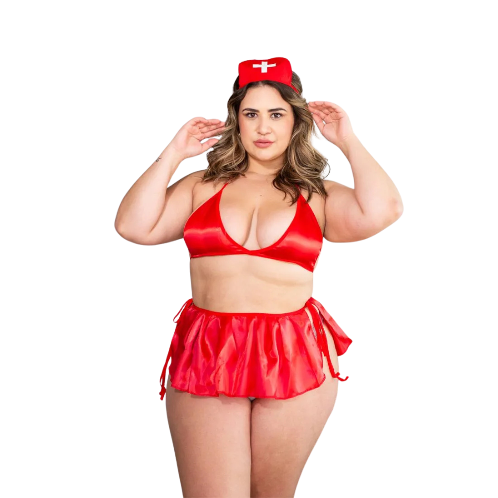 Fantasia Bombeira Plus Size Hot Love