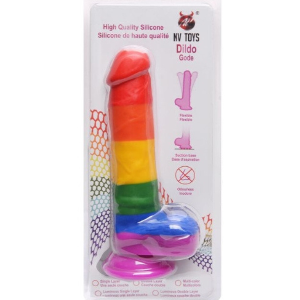 Pênis Realístico Colorido Nv Toys 20 x3,5 cm Vipmix