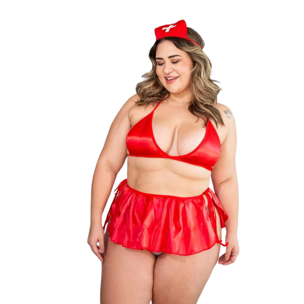 Fantasia Bombeira Plus Size Hot Love