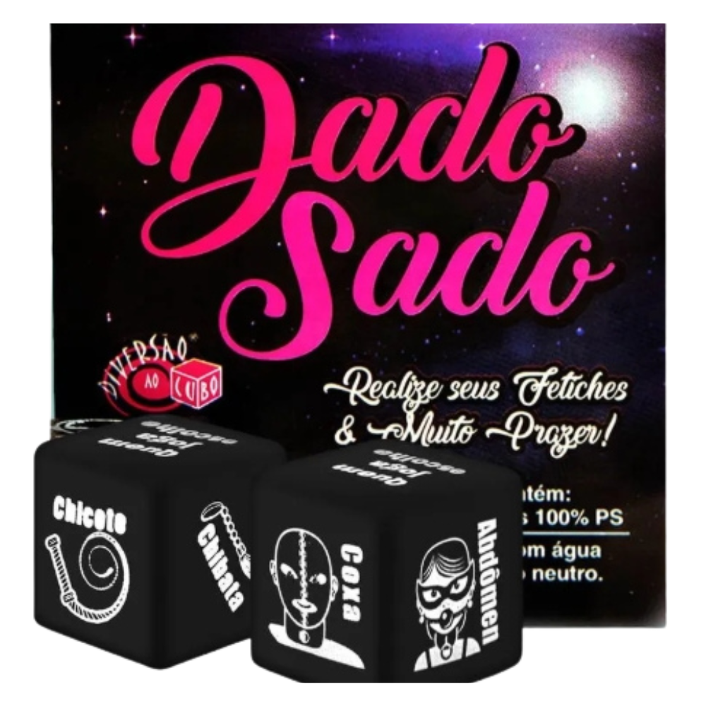 Dado Sado com Posições e Tarefas Diversão ao Cubo