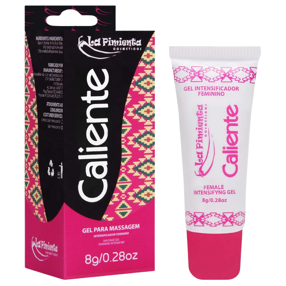 Caliente Gel Excitante Intenso Feminino 8G La Pimienta