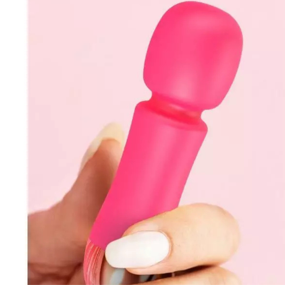 Mini Vibrador Recarregável Massageador corporal Clitóris Varinha Mágica Silicone Textura Estimulado ZDB-PD