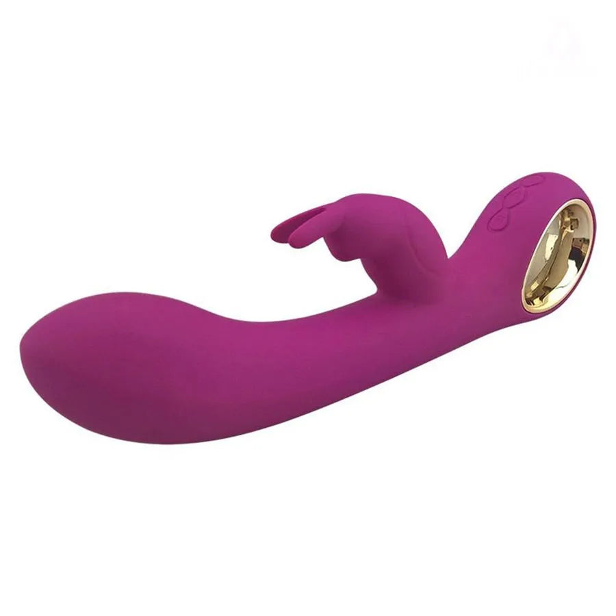 Vibrador Ponto G Com Alça em Metal Dourado Lealso Miss Collection