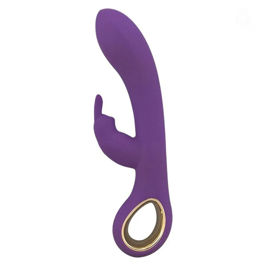 Vibrador Ponto G Com Alça em Metal Dourado Lealso Miss Collection