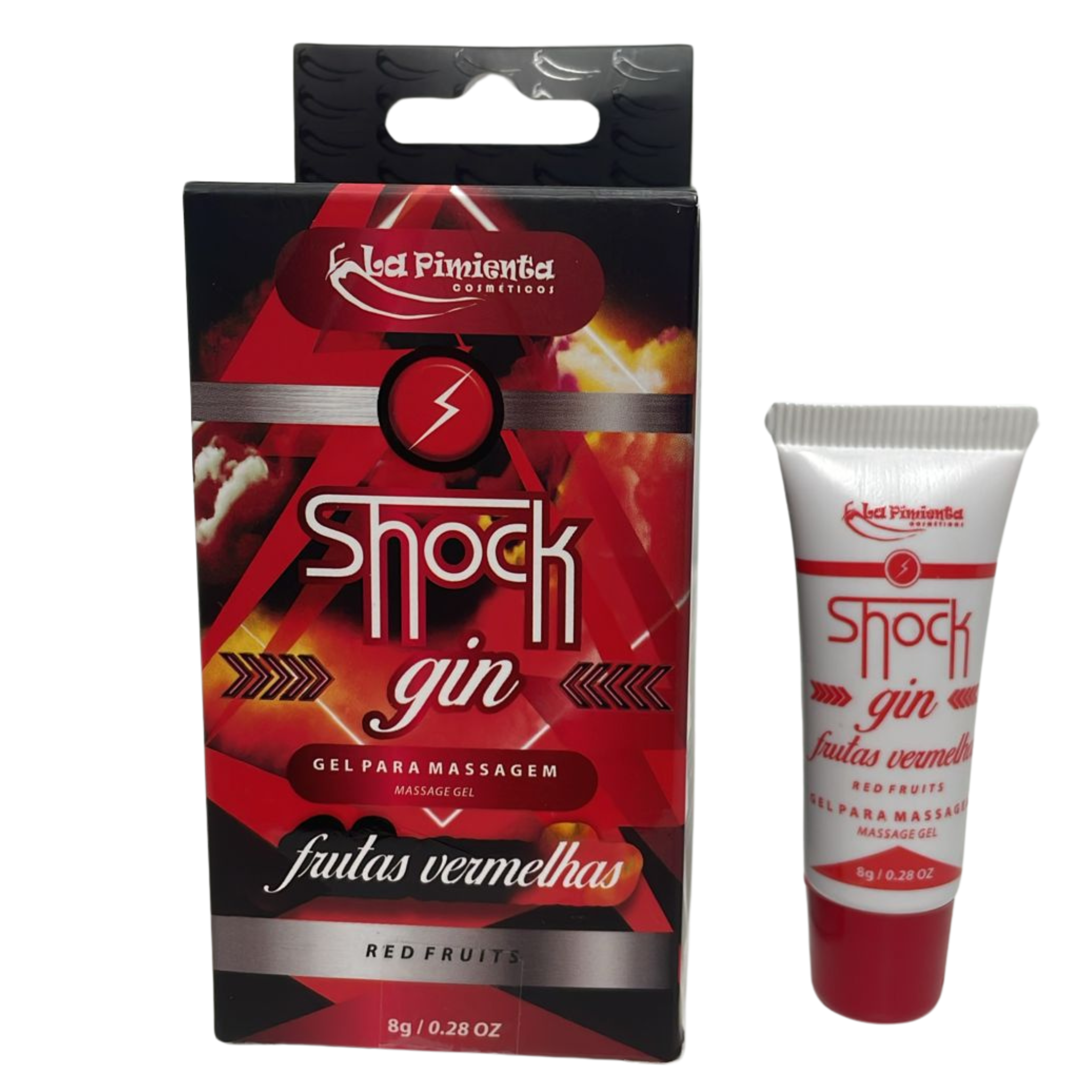 Shock Gin Excitante Elétrico Beijável 8g La Pimienta