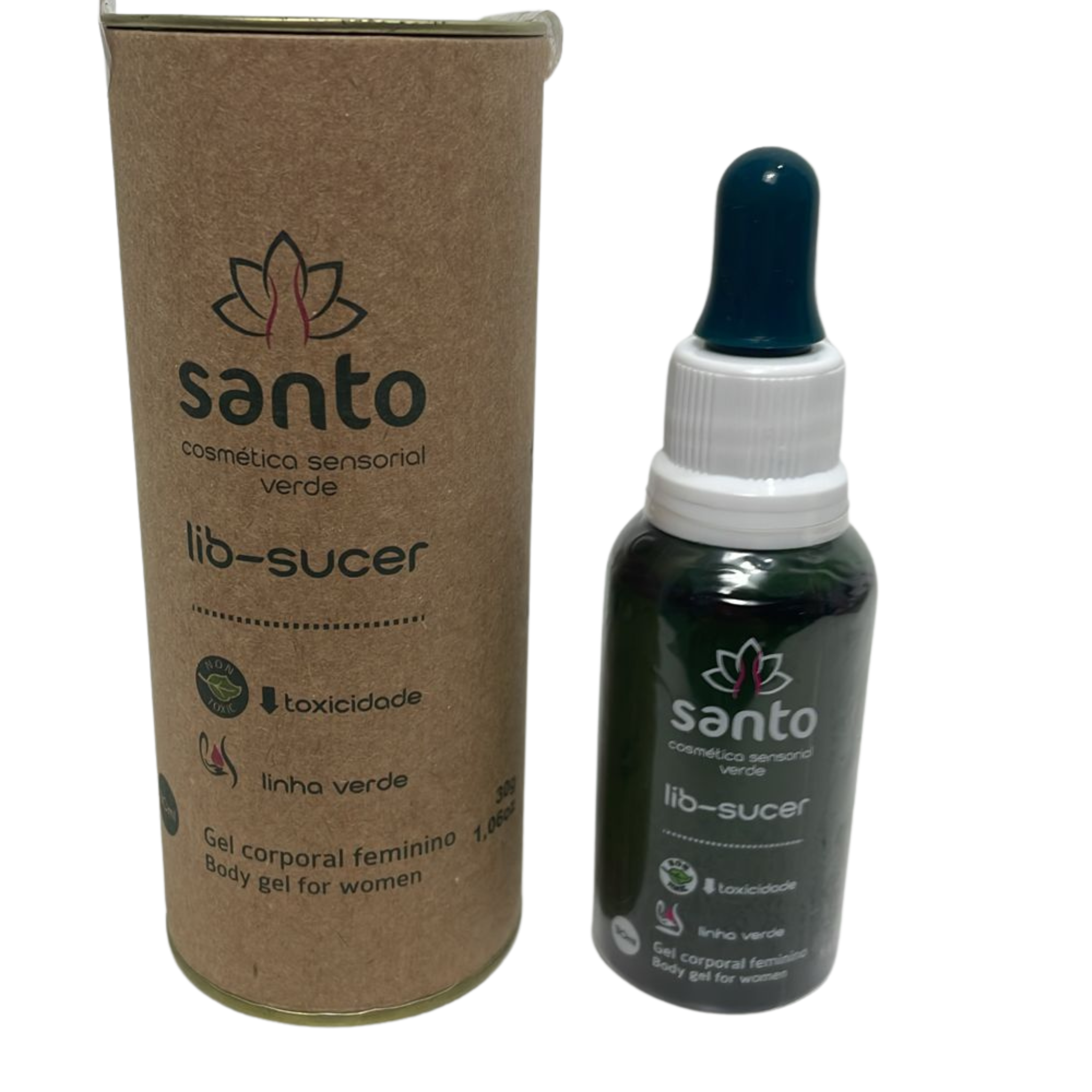 Lib-Sucer Gel Corporal Feminino Sugador de Clitóris 30ml Santo