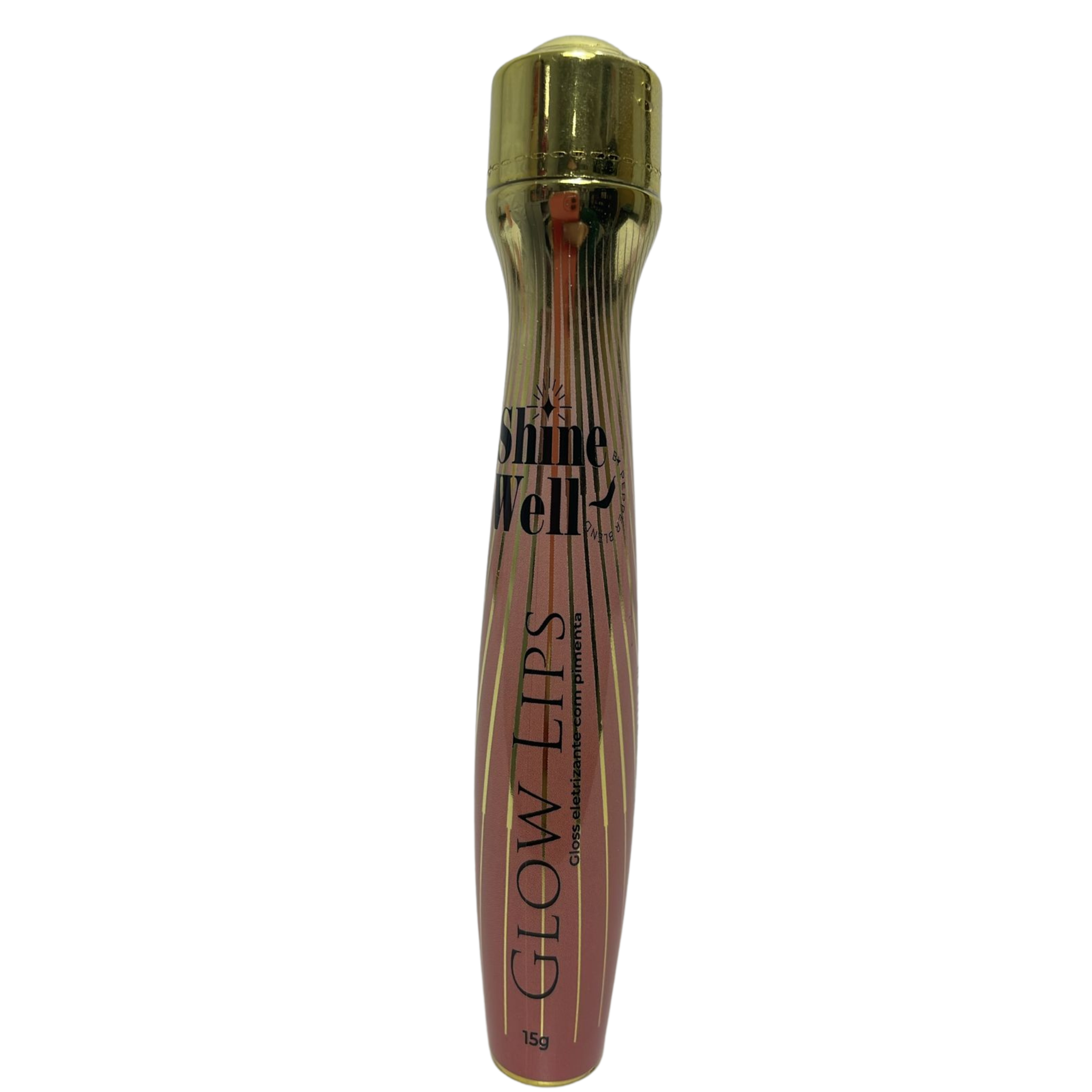 Glow Lips Bala Líquida Gloss 15g Linha Shine Well Pepper Blend