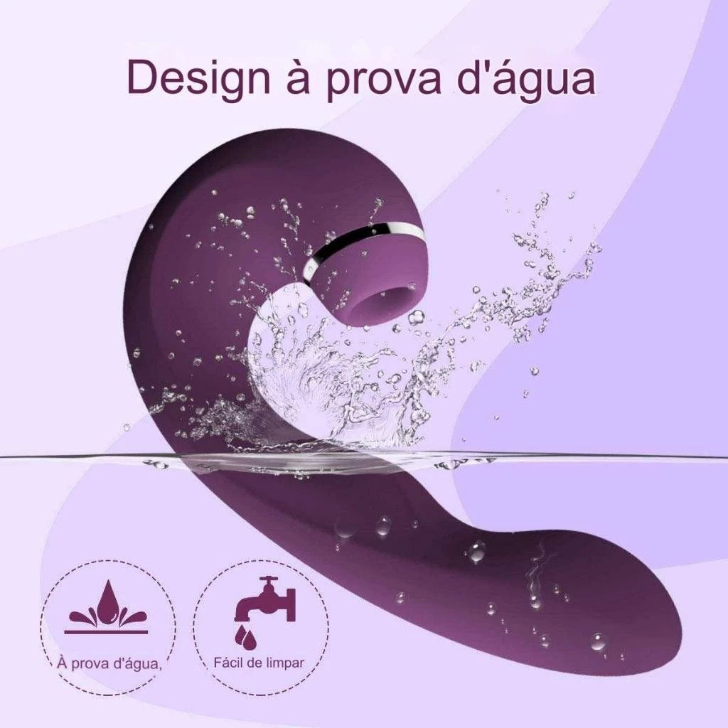 Vibrador Clitóris Ponto G Recarregável Multifuncional 3 Em 1 Sugador Com Pulsação Sex Shop T039