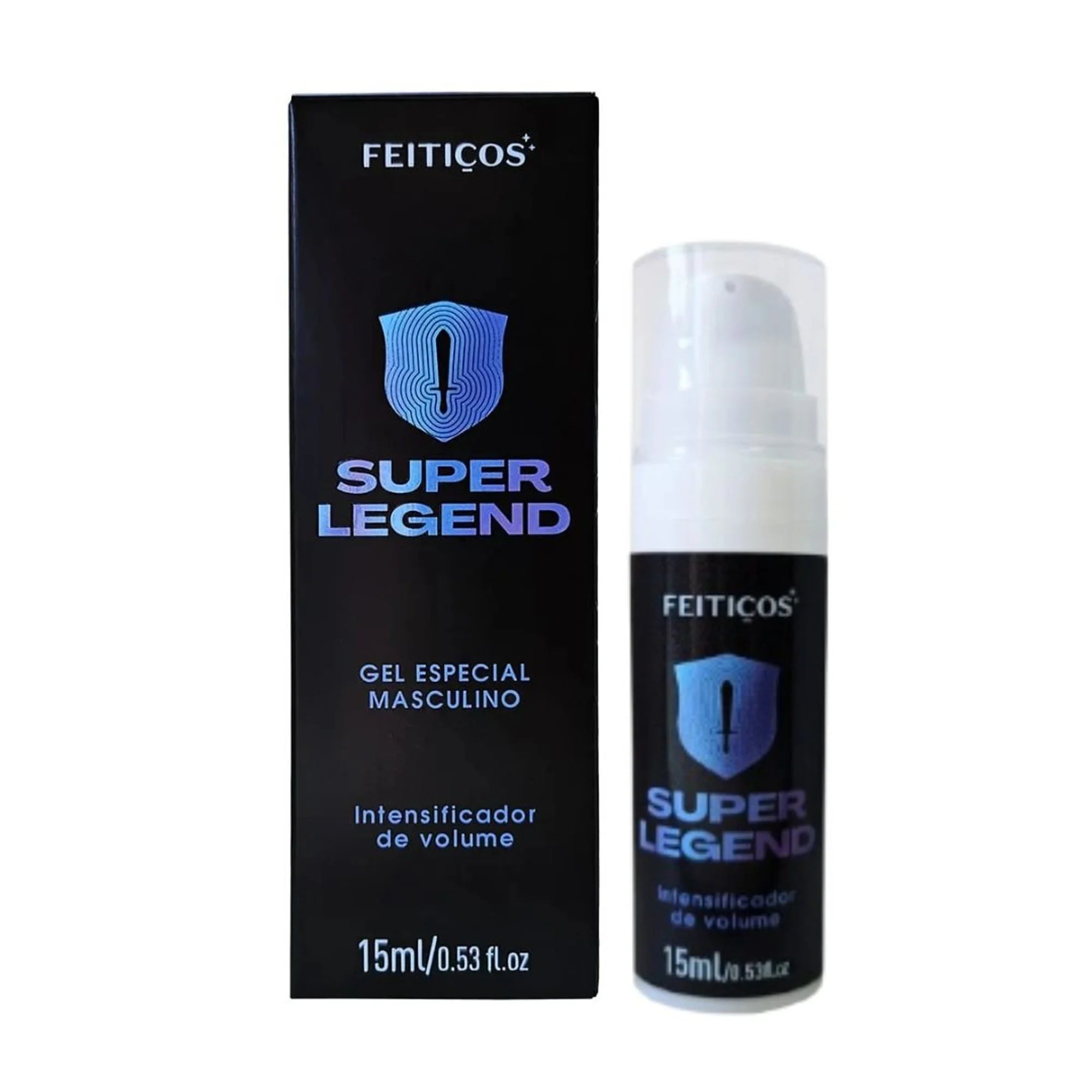 Super Legend Gel Masculino Intensificador De Volume 15Ml Feitiços