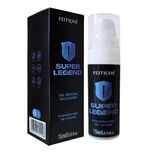 Super Legend Gel Masculino Intensificador De Volume 15Ml Feitiços